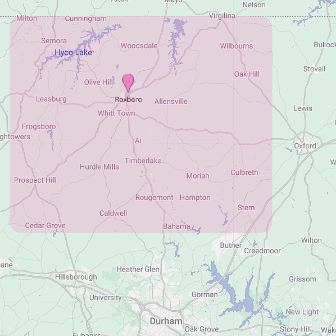 Autism Plumber's Service Area Map - Your local Roxboro plumber
