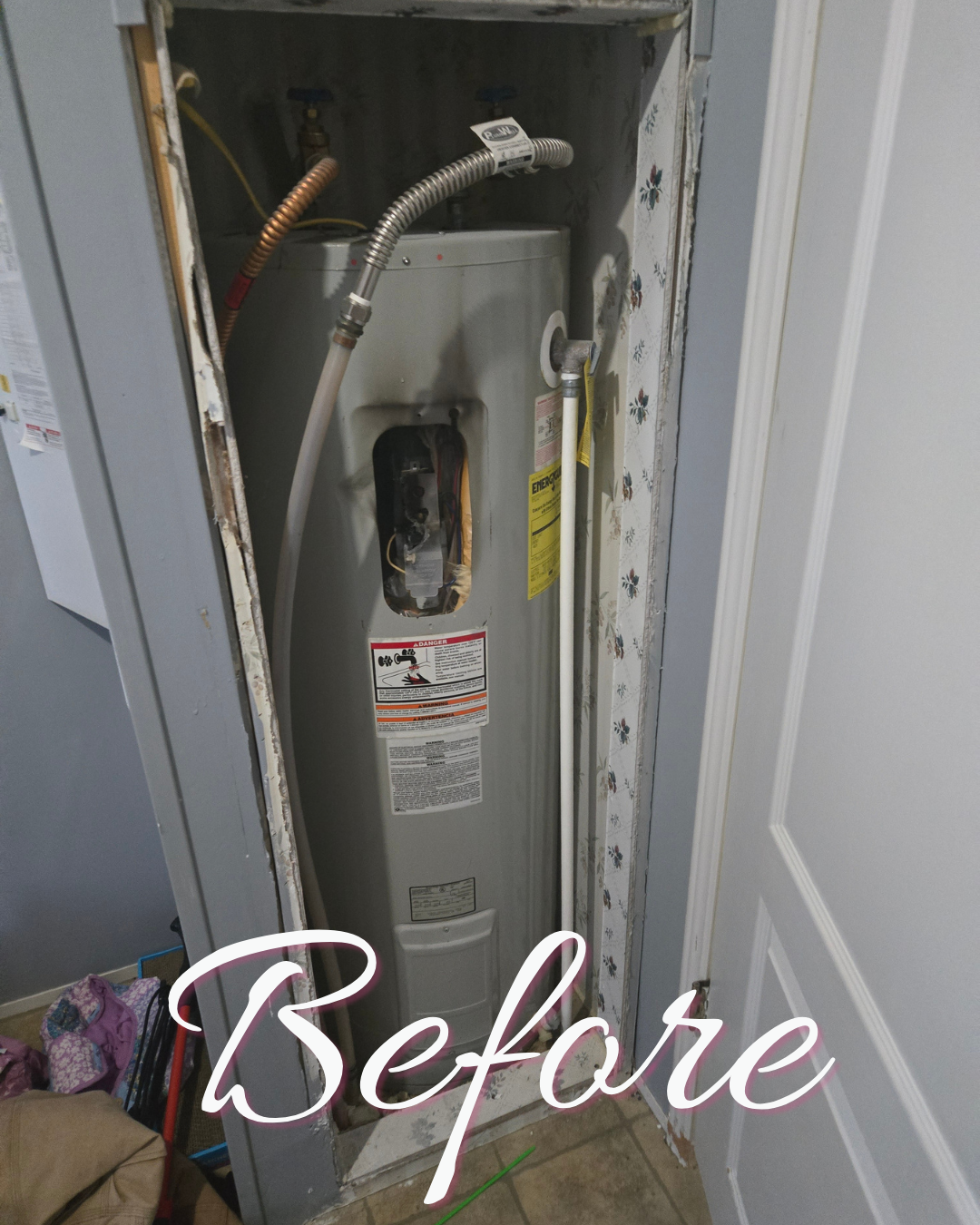 Shower head before replacement by Autism Plumber